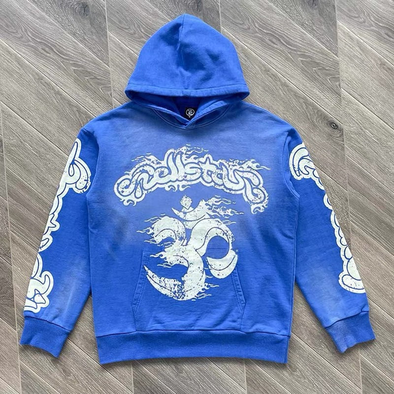 Blauer Hoodie mit Hose