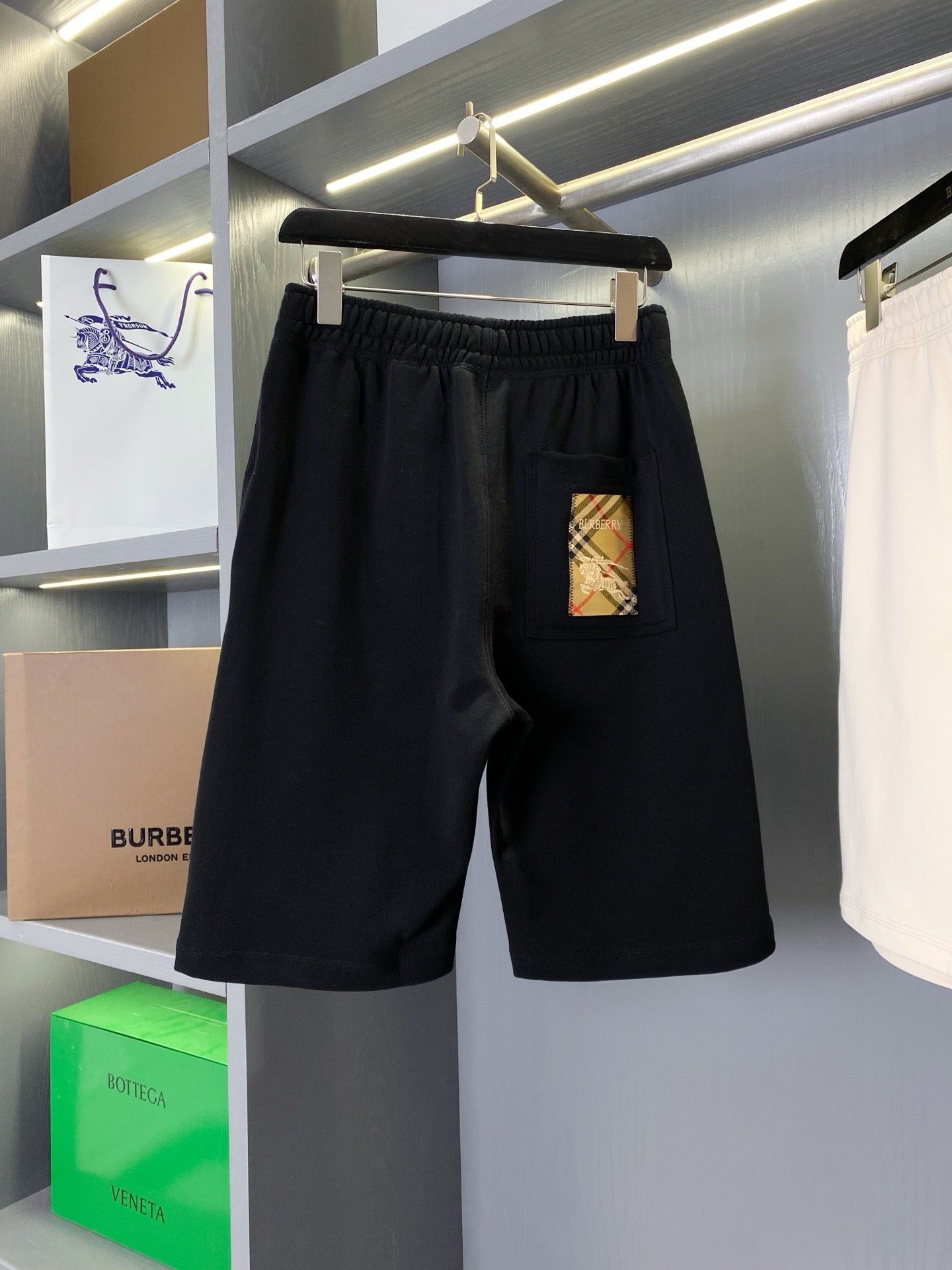 Black and Beige Short