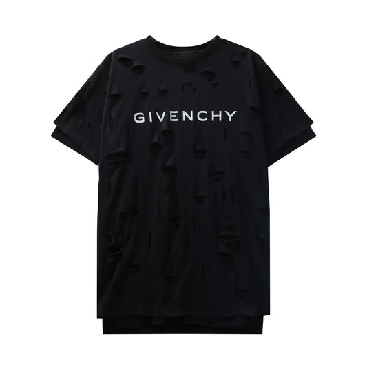Schwarz-weißes T-Shirt