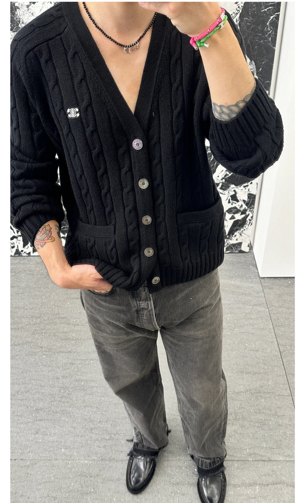 Schwarze Jacke