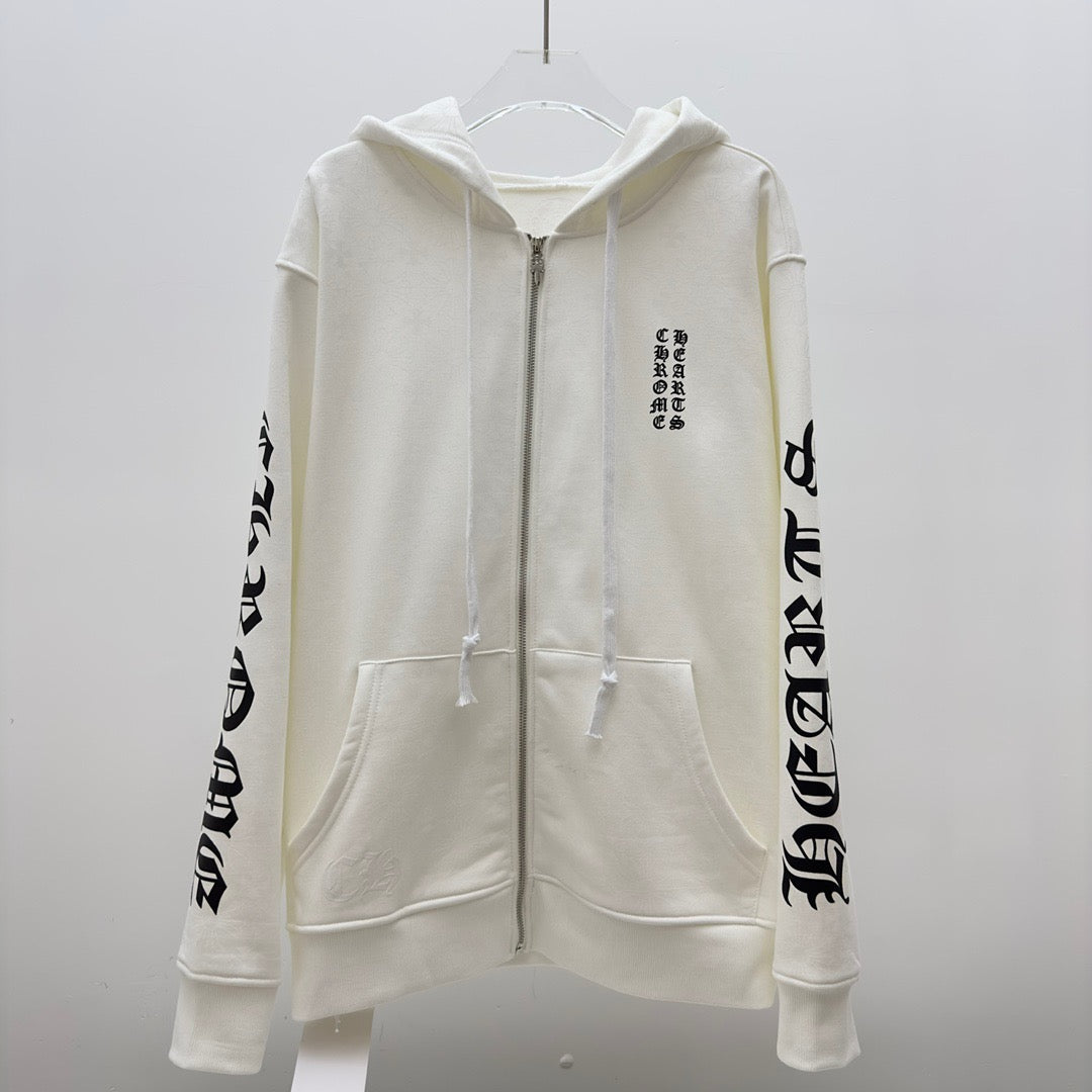 Chaqueta blanca y negra