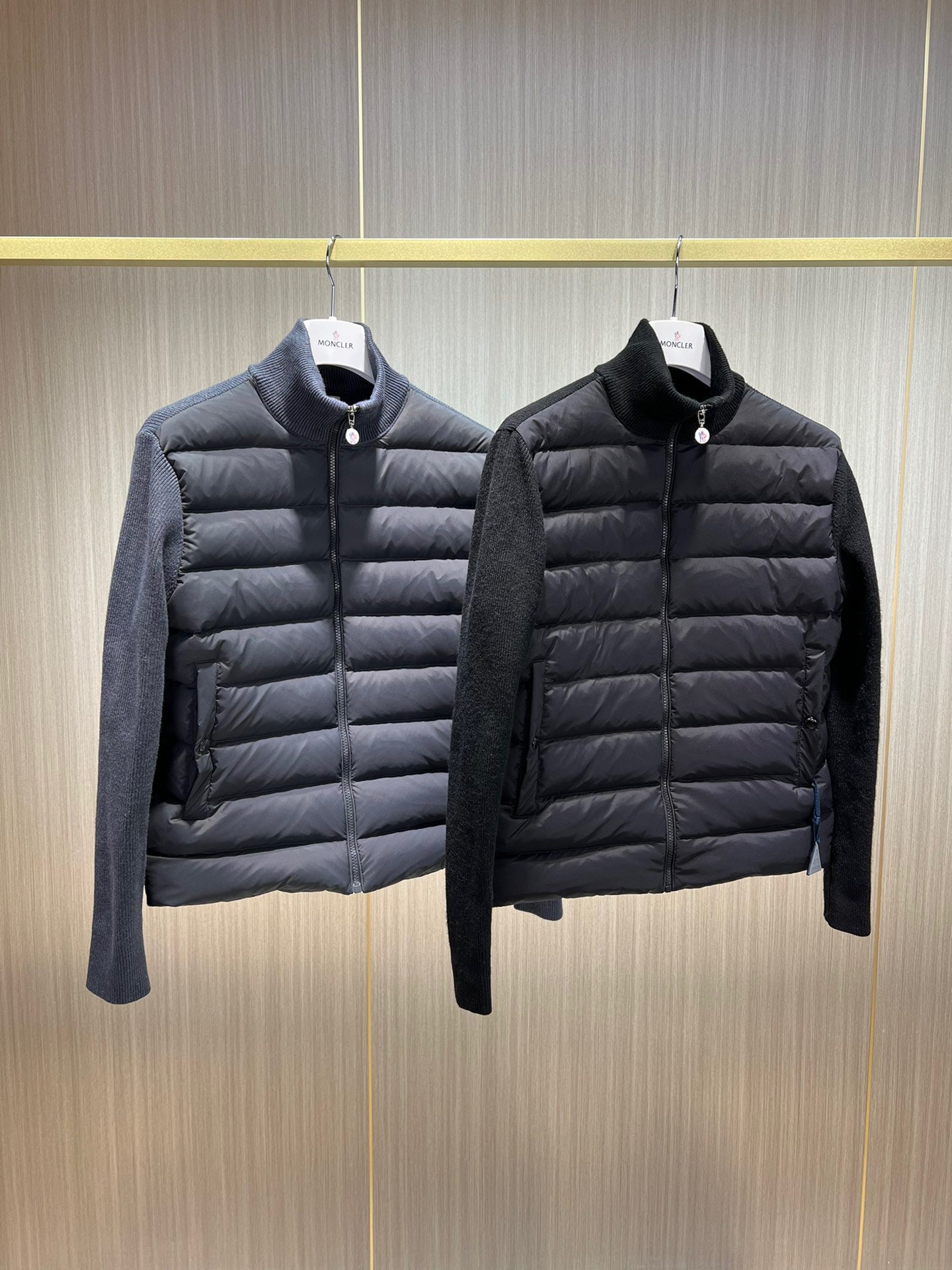 Chaqueta negra y gris