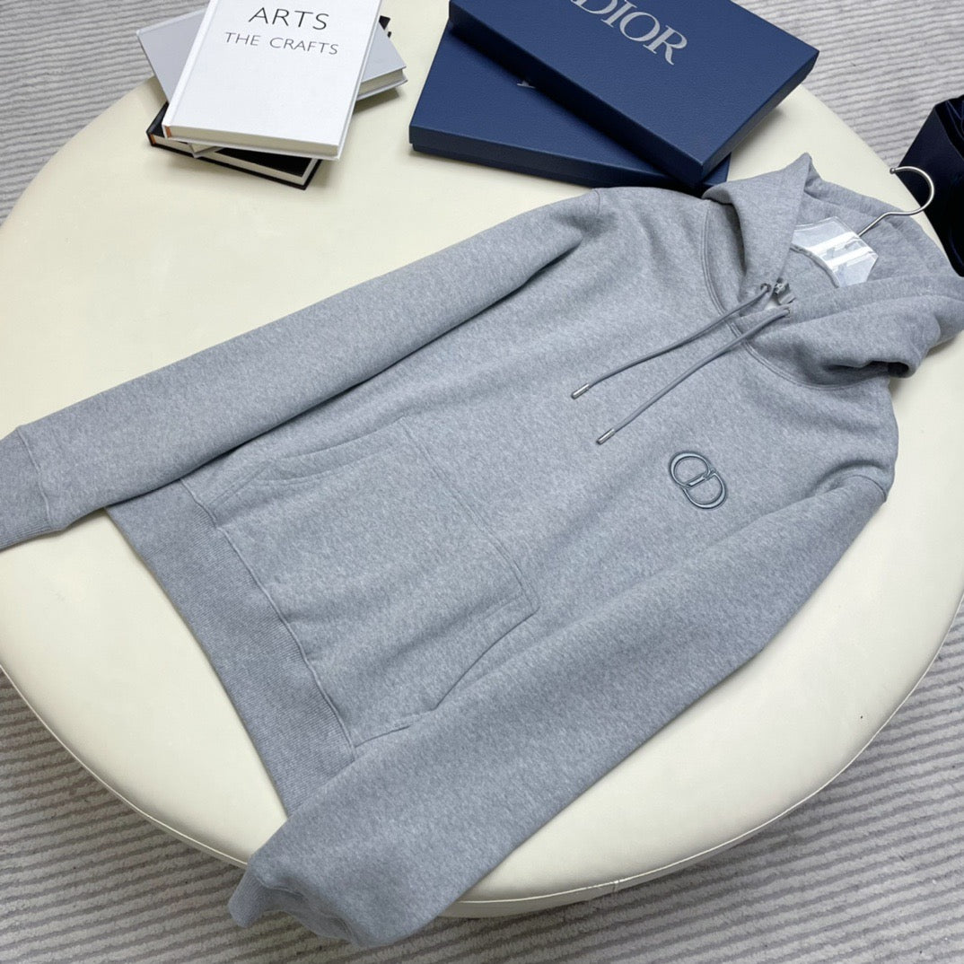 Sudadera con capucha negra y gris