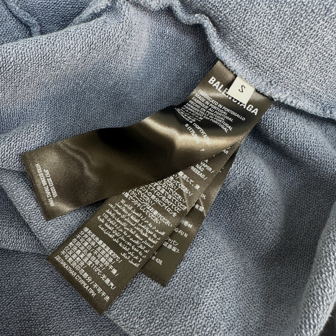 Sudadera con capucha azul grisácea
