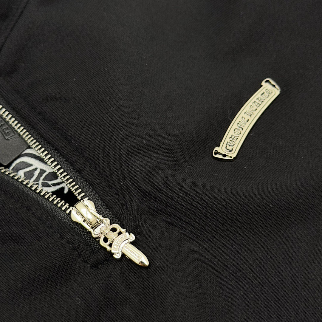 Sudadera negra y gris