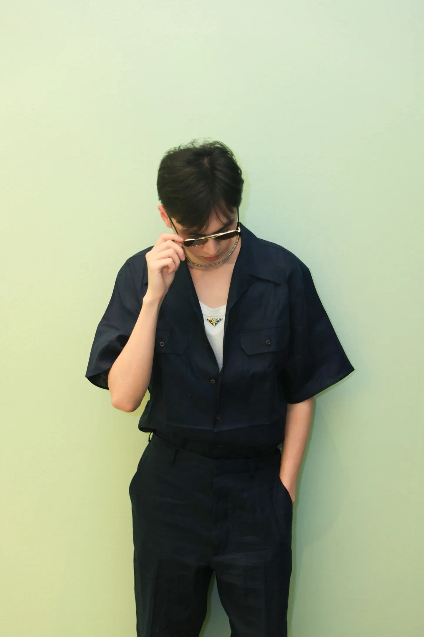 Dunkelblaue Jacke