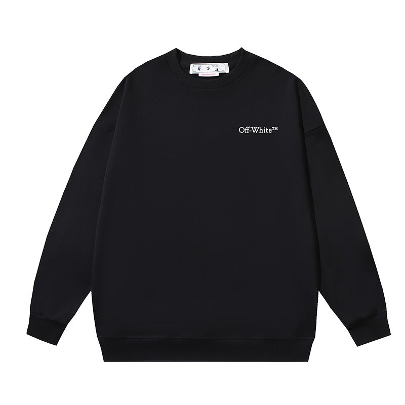 Sudadera blanca y negra