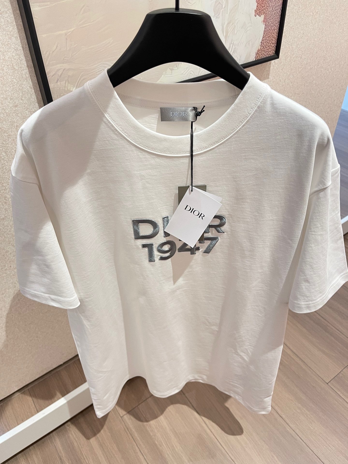 Blau-weißes T-Shirt