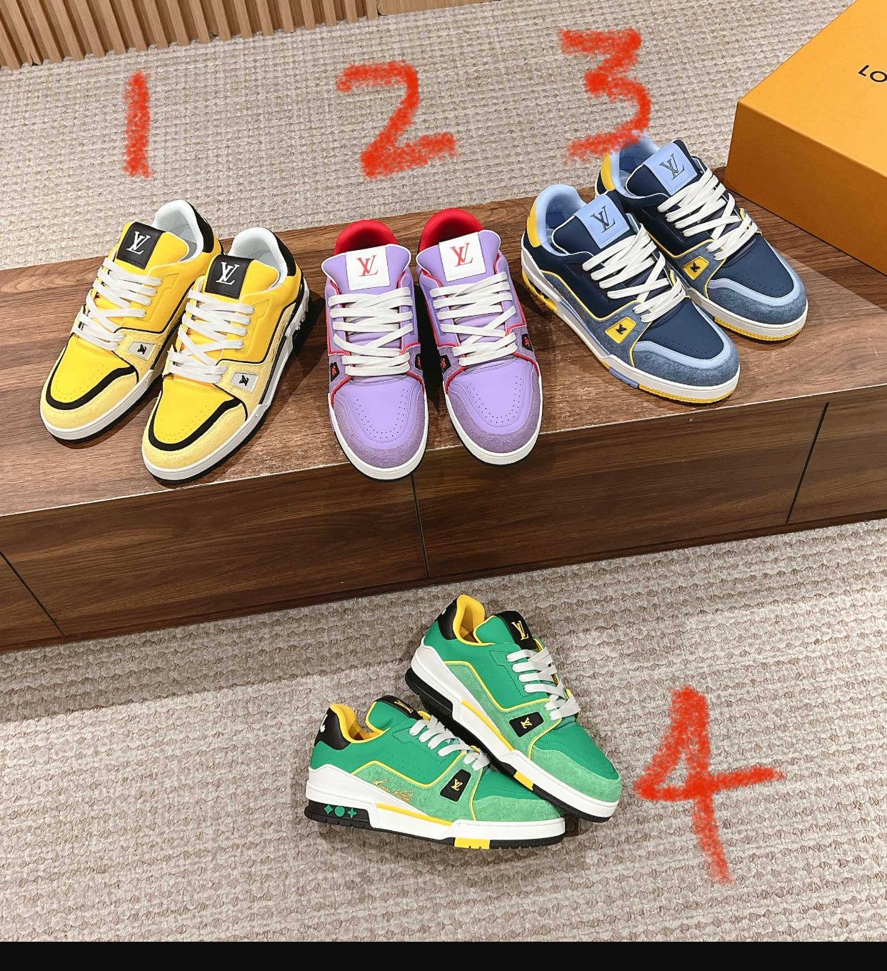 Zapatos multicolores