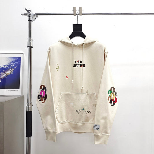 Weißer Hoodie