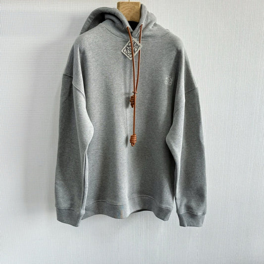 Schwarz-grauer Kapuzenpullover