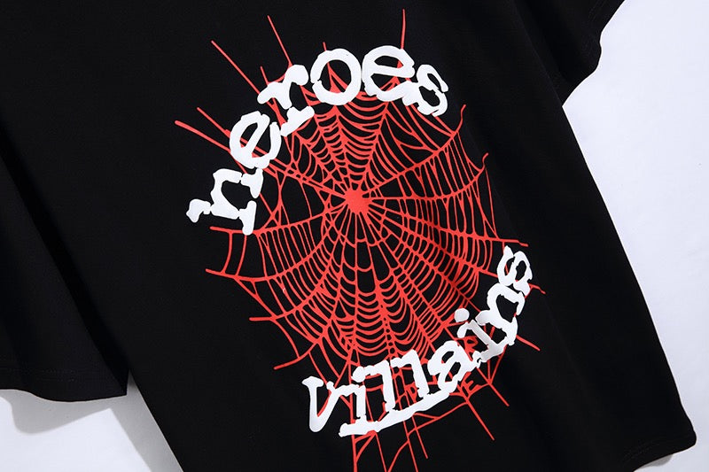 Camiseta roja y negra