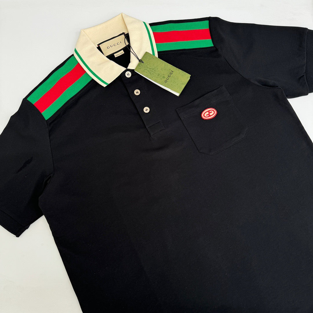 Schwarzes Polo