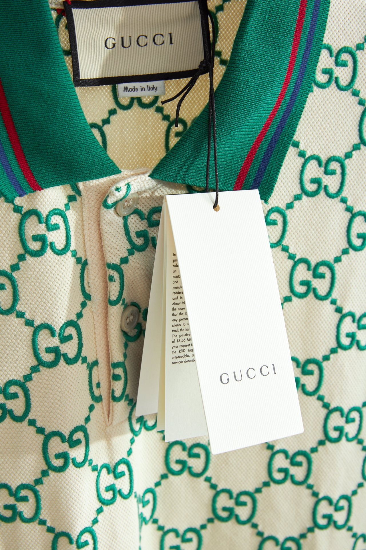 White-green polo Shirts