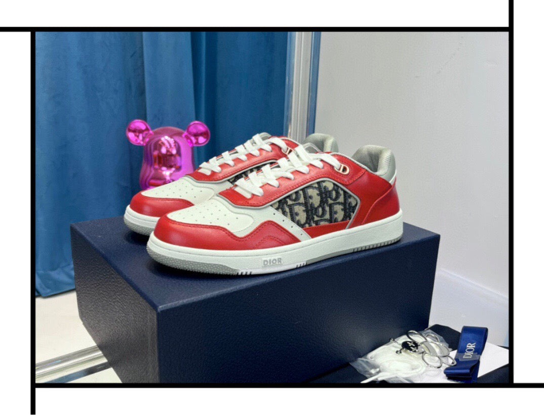 Zapatos azul blanco y rojo blanco