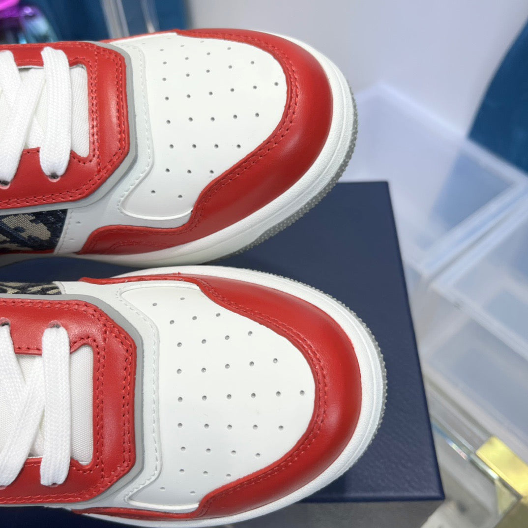 Zapatos azul blanco y rojo blanco