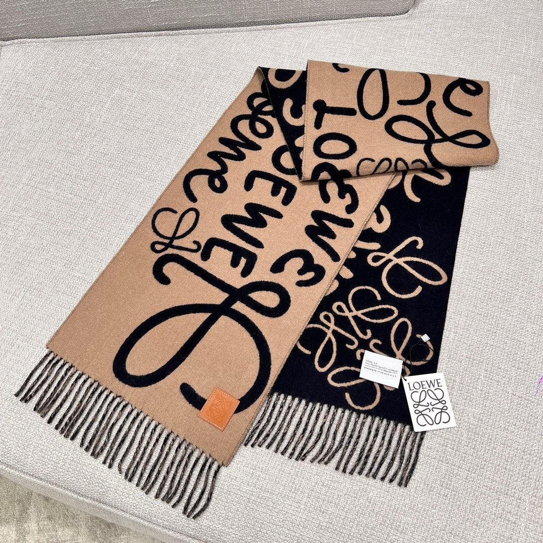 Black Khaki Scarf