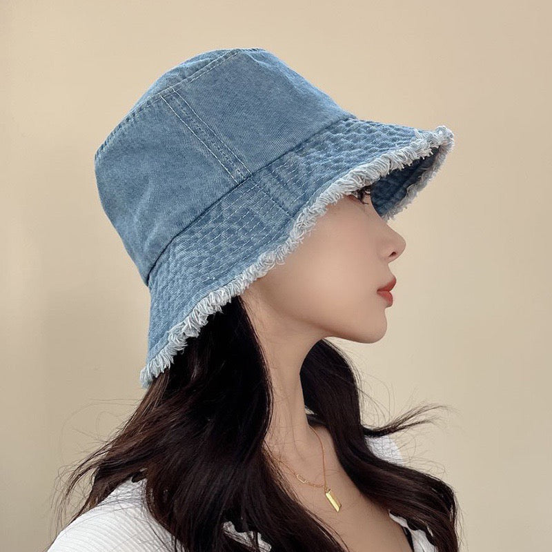 Blue, grey and light blue Hats