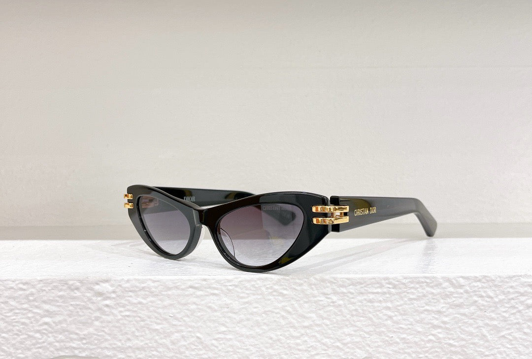 Gold,Blue,Black and White Sunglass