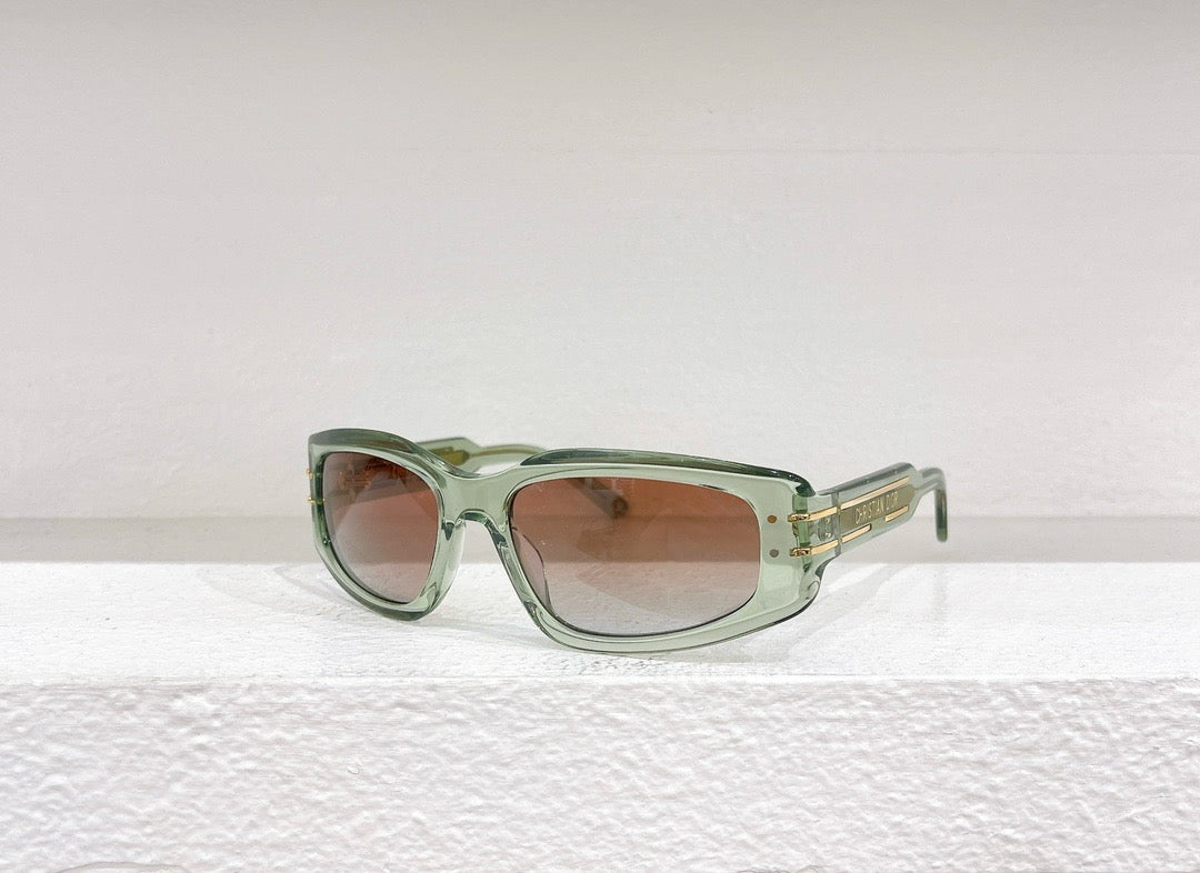 Gafas de sol negras, verdes y marrones