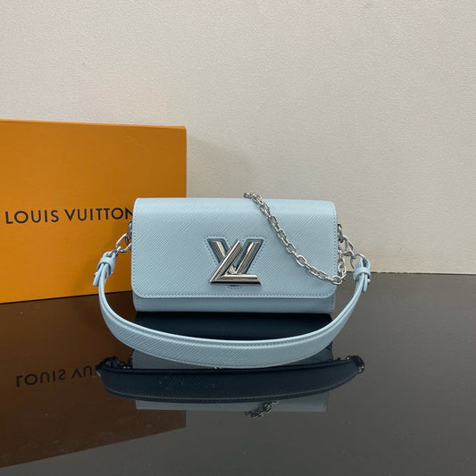 Sky blue and Yeelow Bag