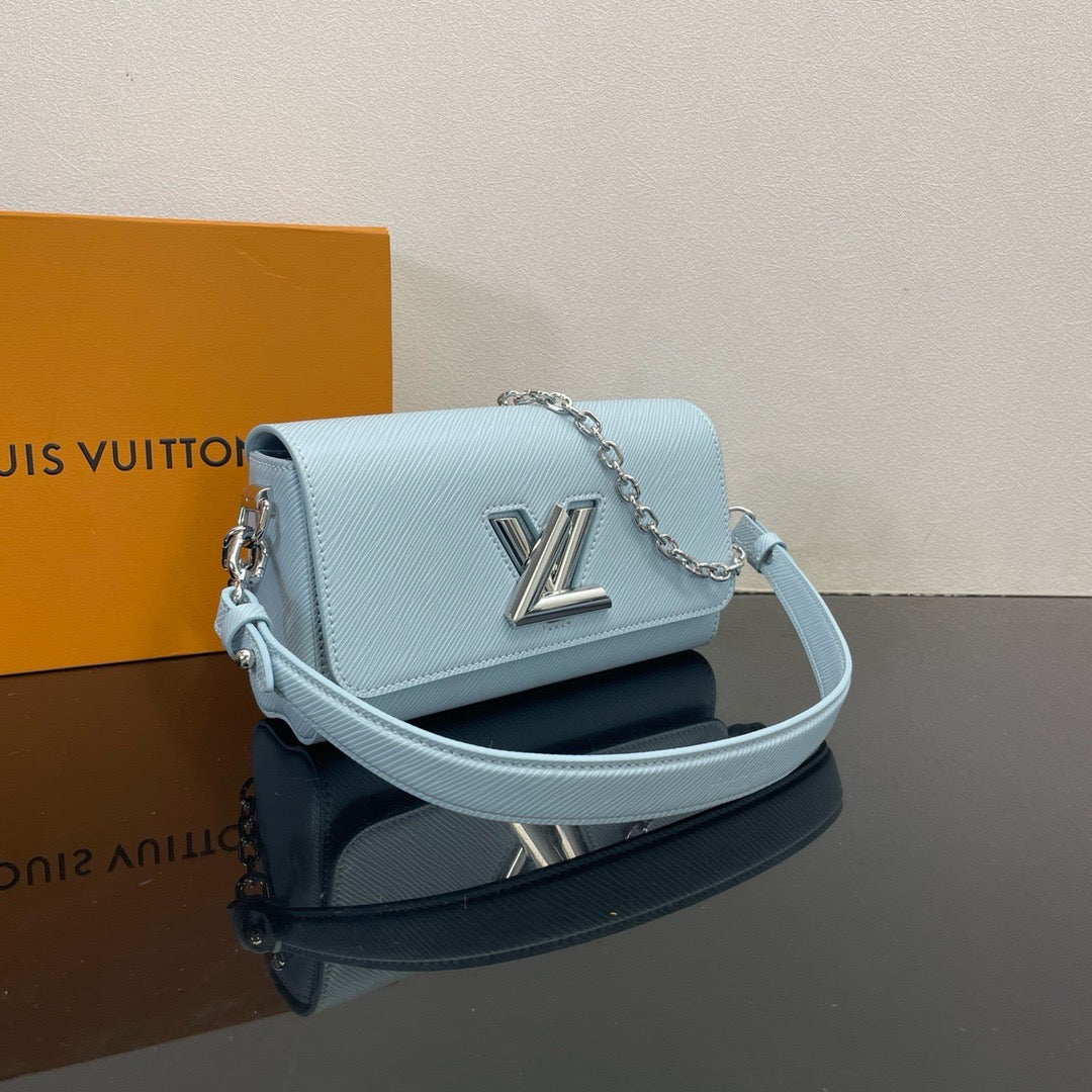 Sky blue and Yeelow Bag