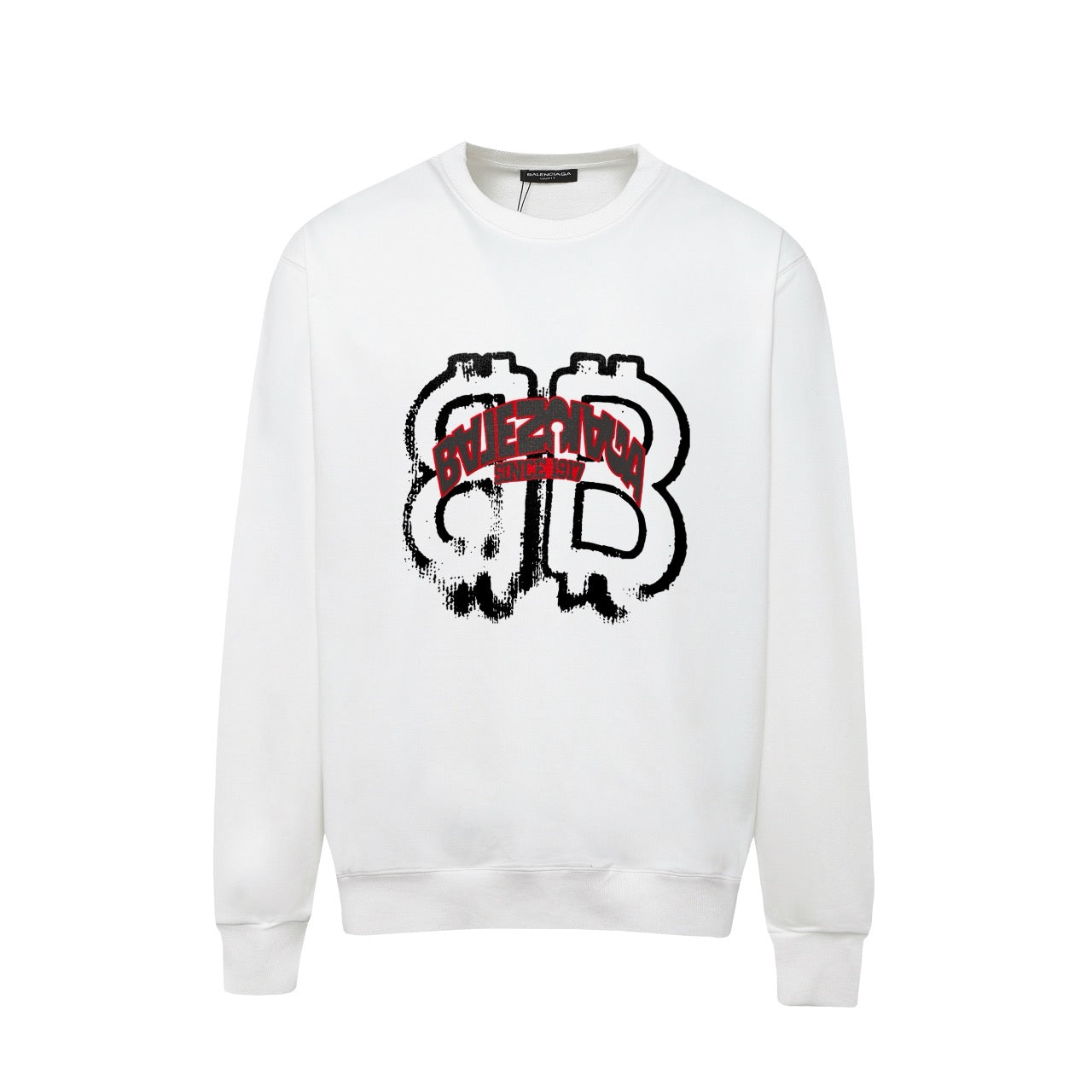 Schwarz-weißes Sweatshirt