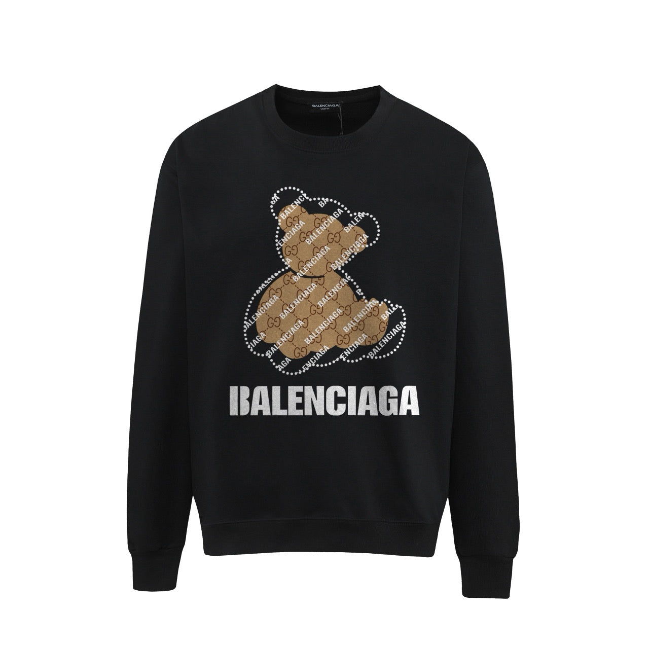Schwarz-weißes Sweatshirt