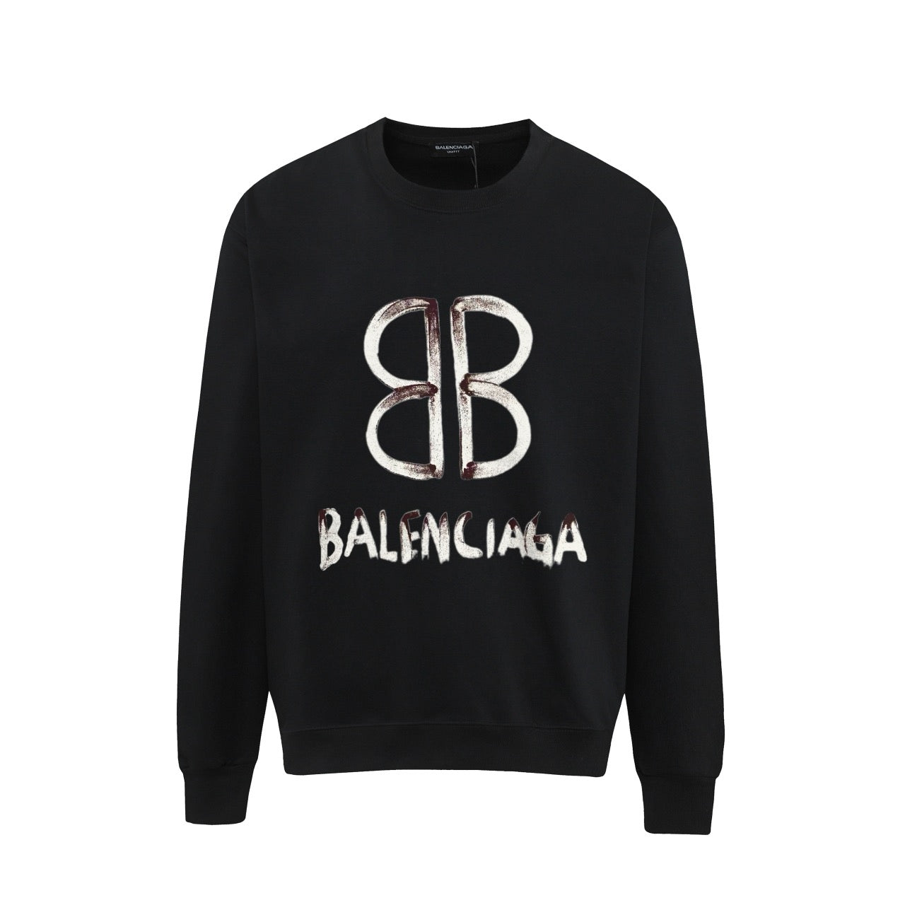 Schwarz-weißes Sweatshirt