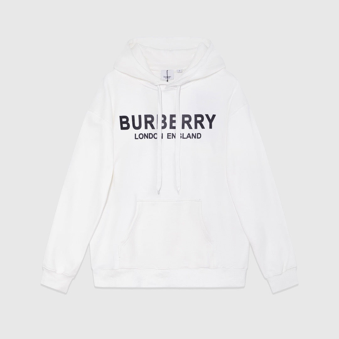 Sudadera con capucha en blanco y negro