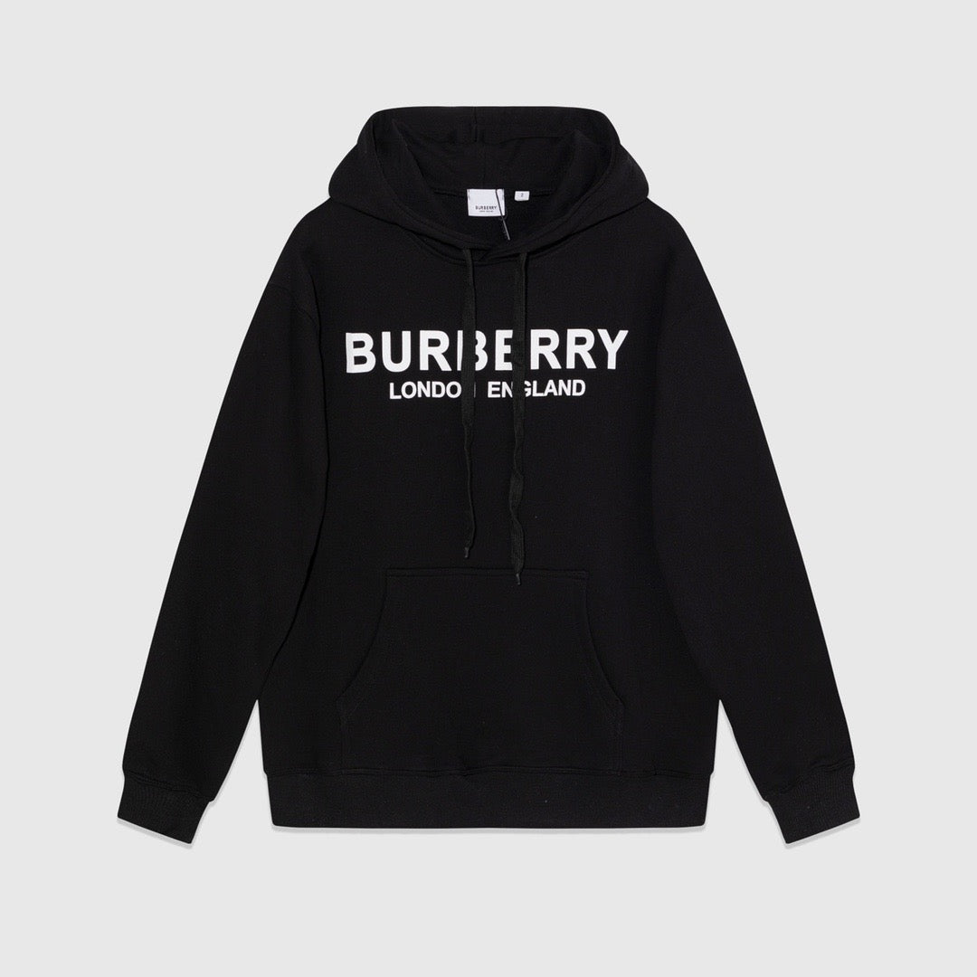 Sudadera con capucha en blanco y negro