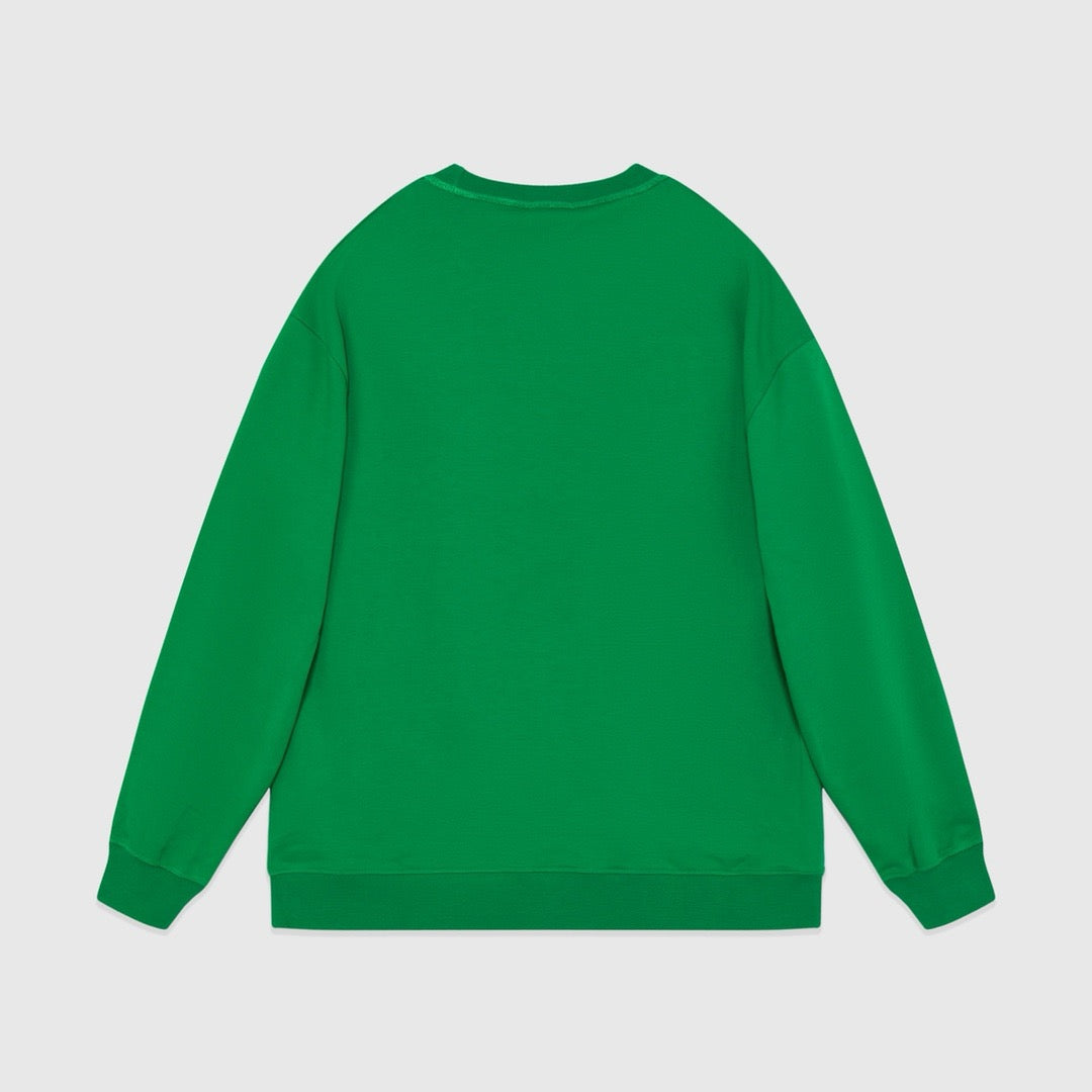 Green and White Sweatshirt