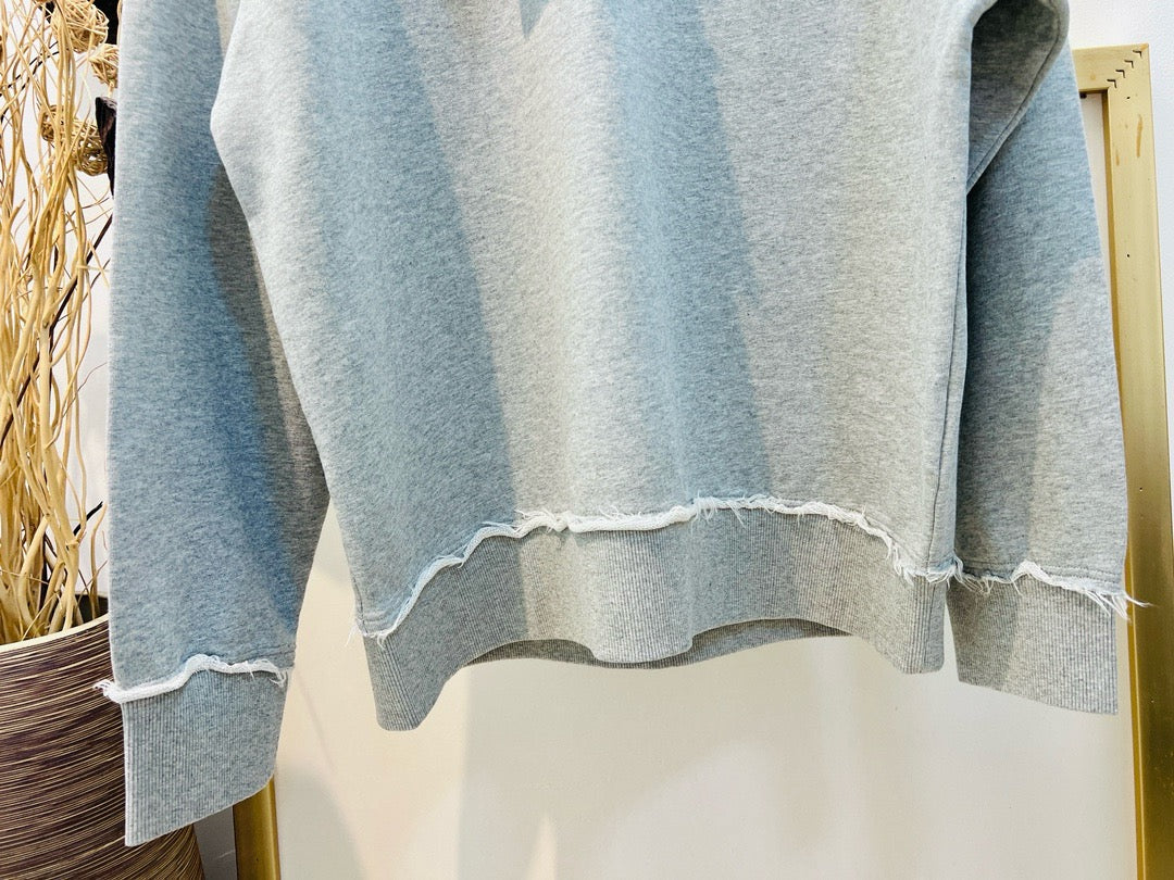 Grey,Blue and Black Sweatshirt