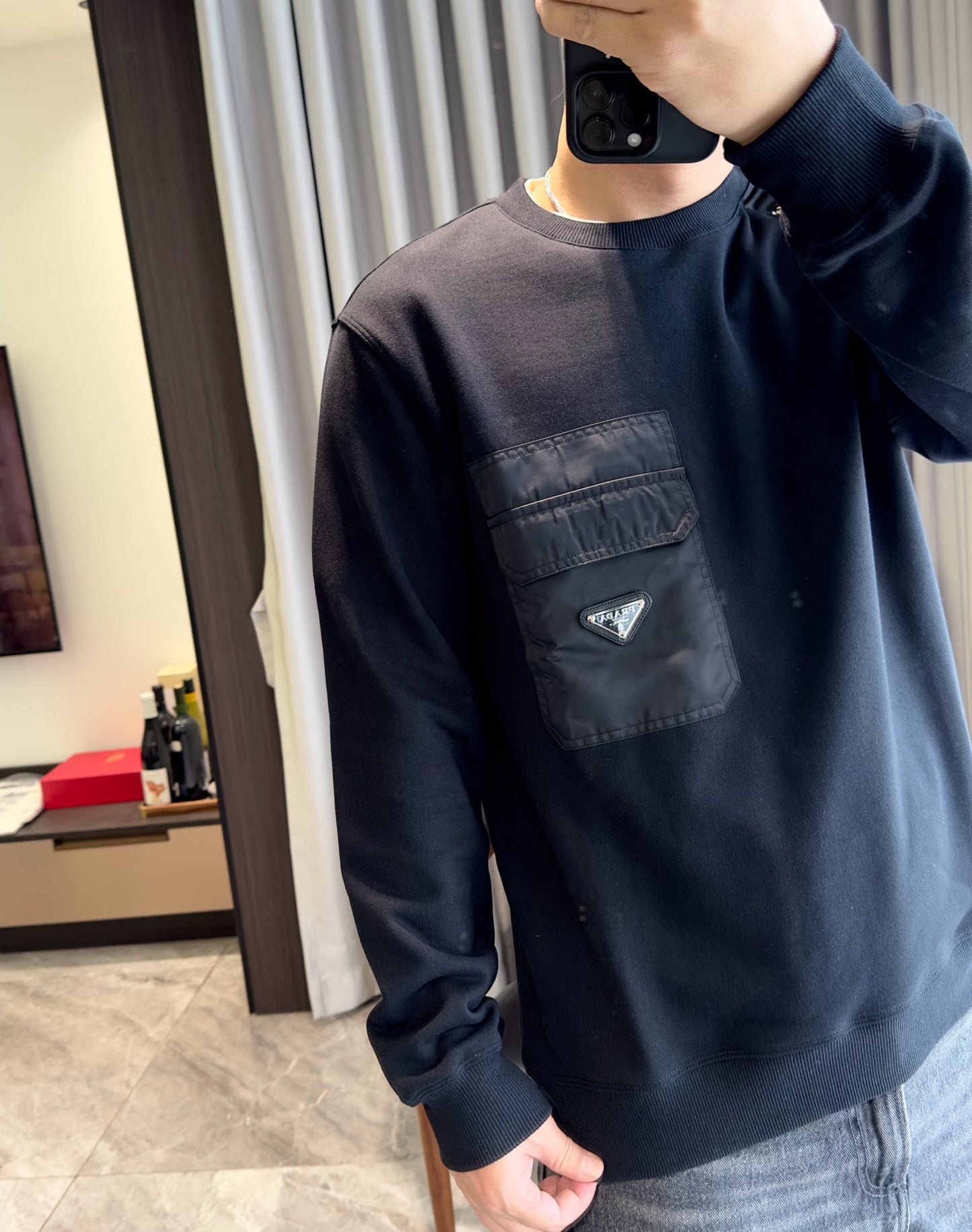 Black and Grey Sweatshirt