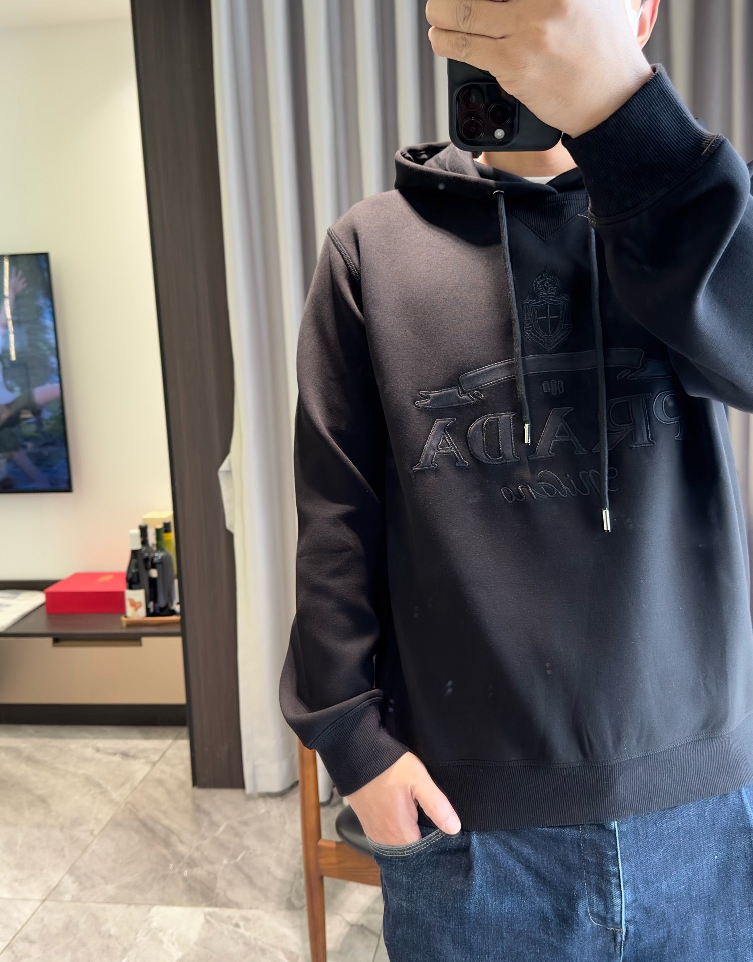 Black and Grey Hoodie