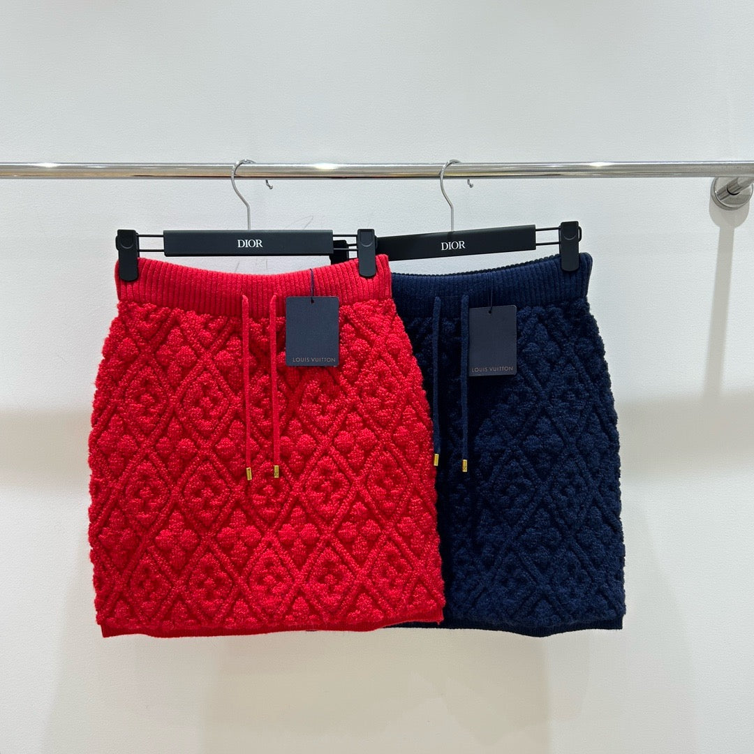 Red and Dark Blue Short