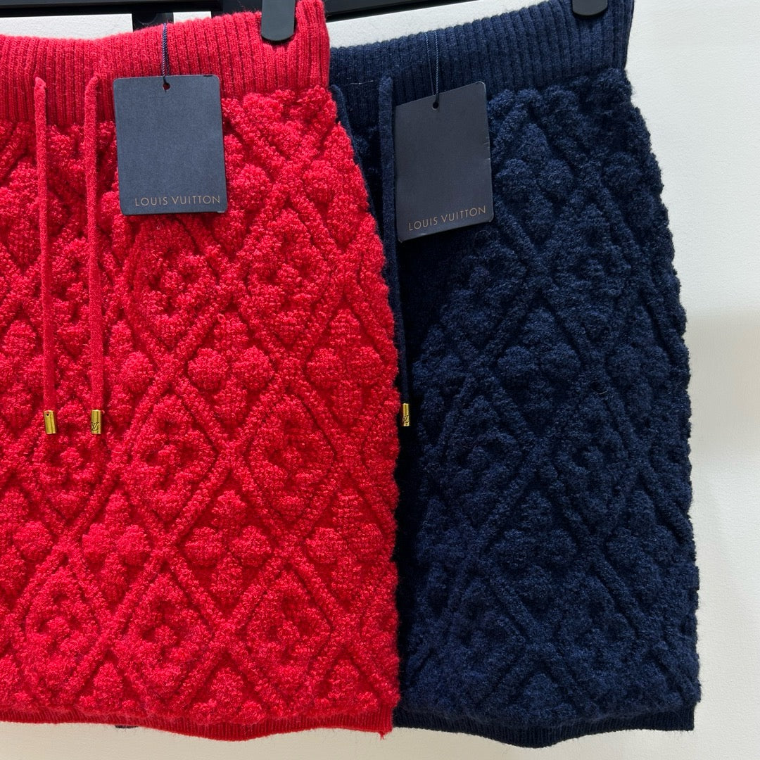 Red and Dark Blue Short