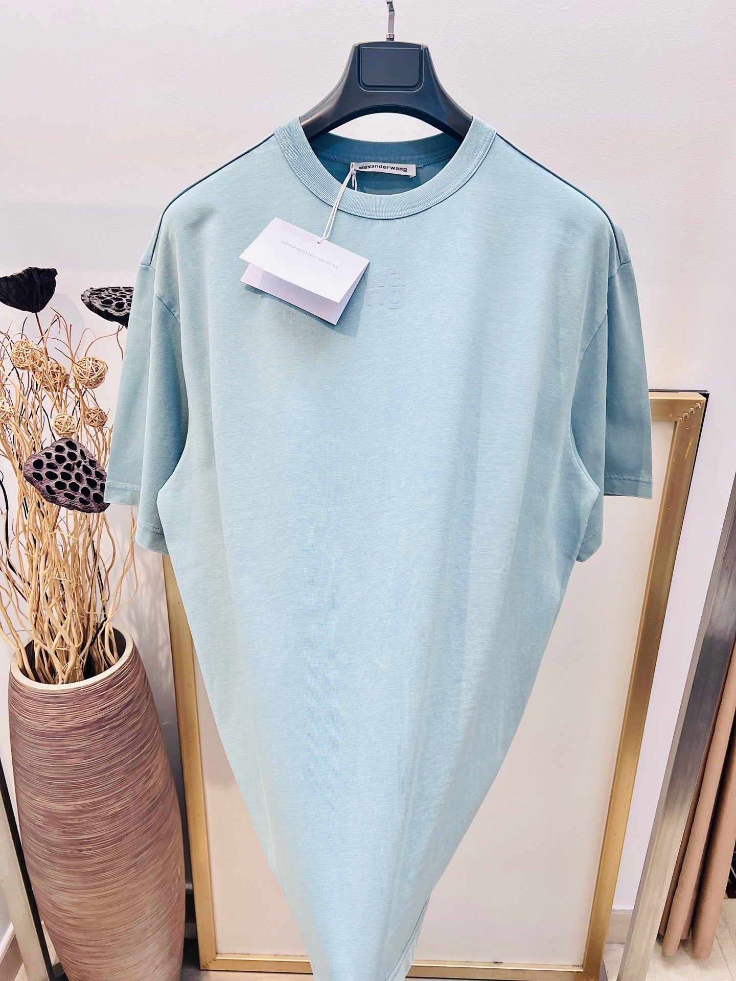 Sky Blue and Black T-Shirt