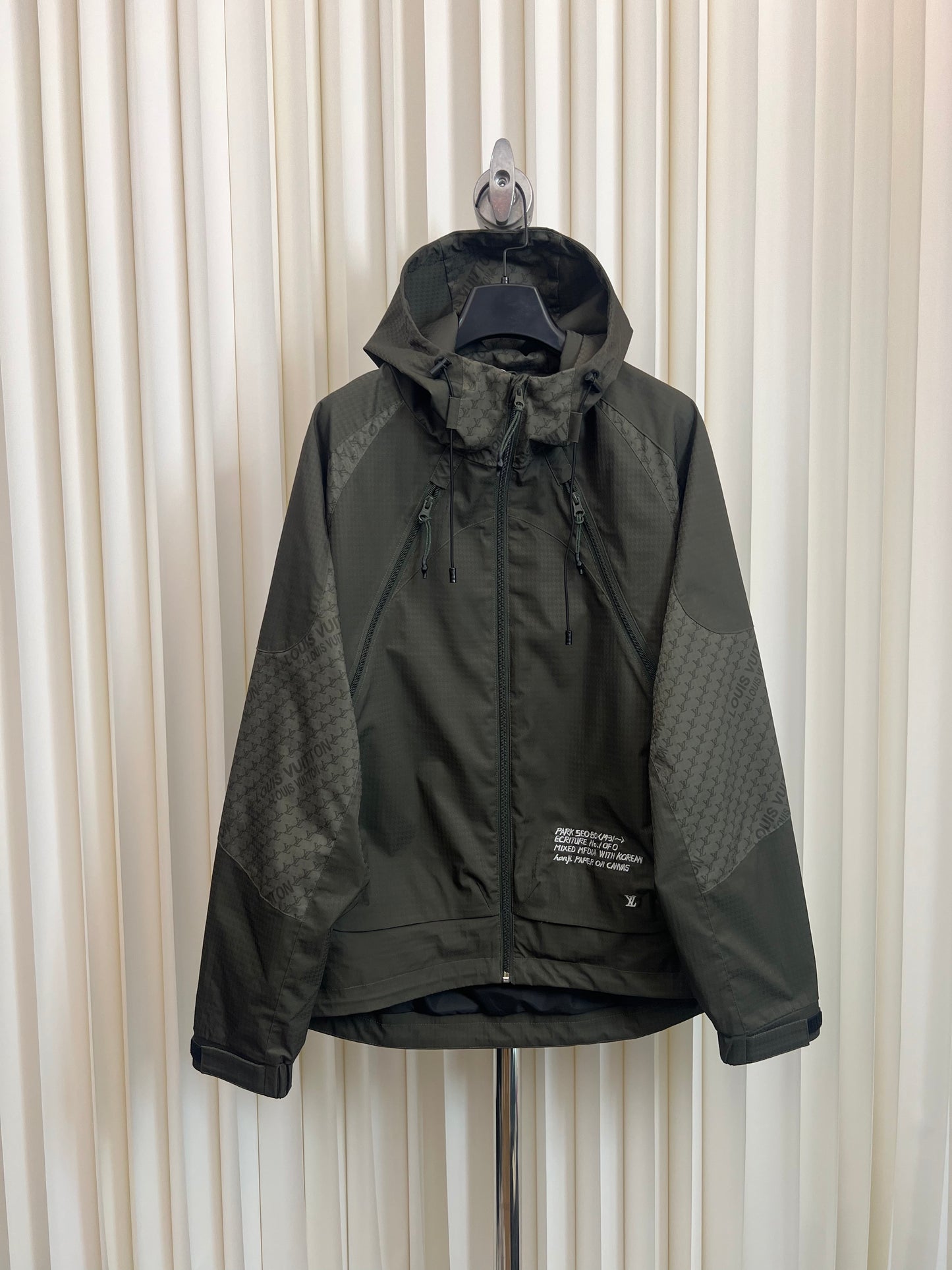 Black and Dark Green Jacket