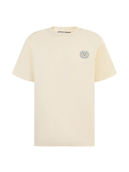Camiseta negra y blanquecina