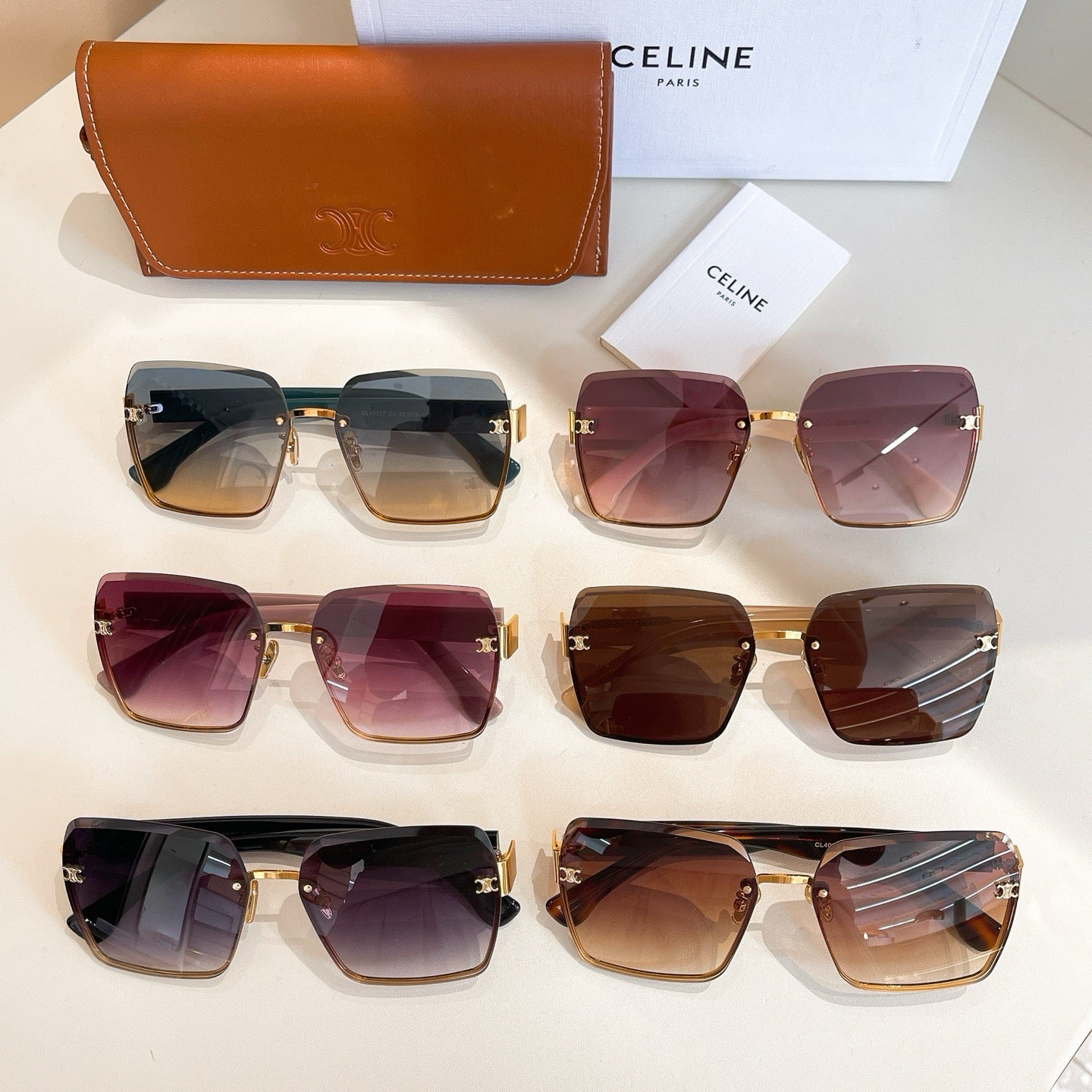 Mehrfarbige Sonnenbrille