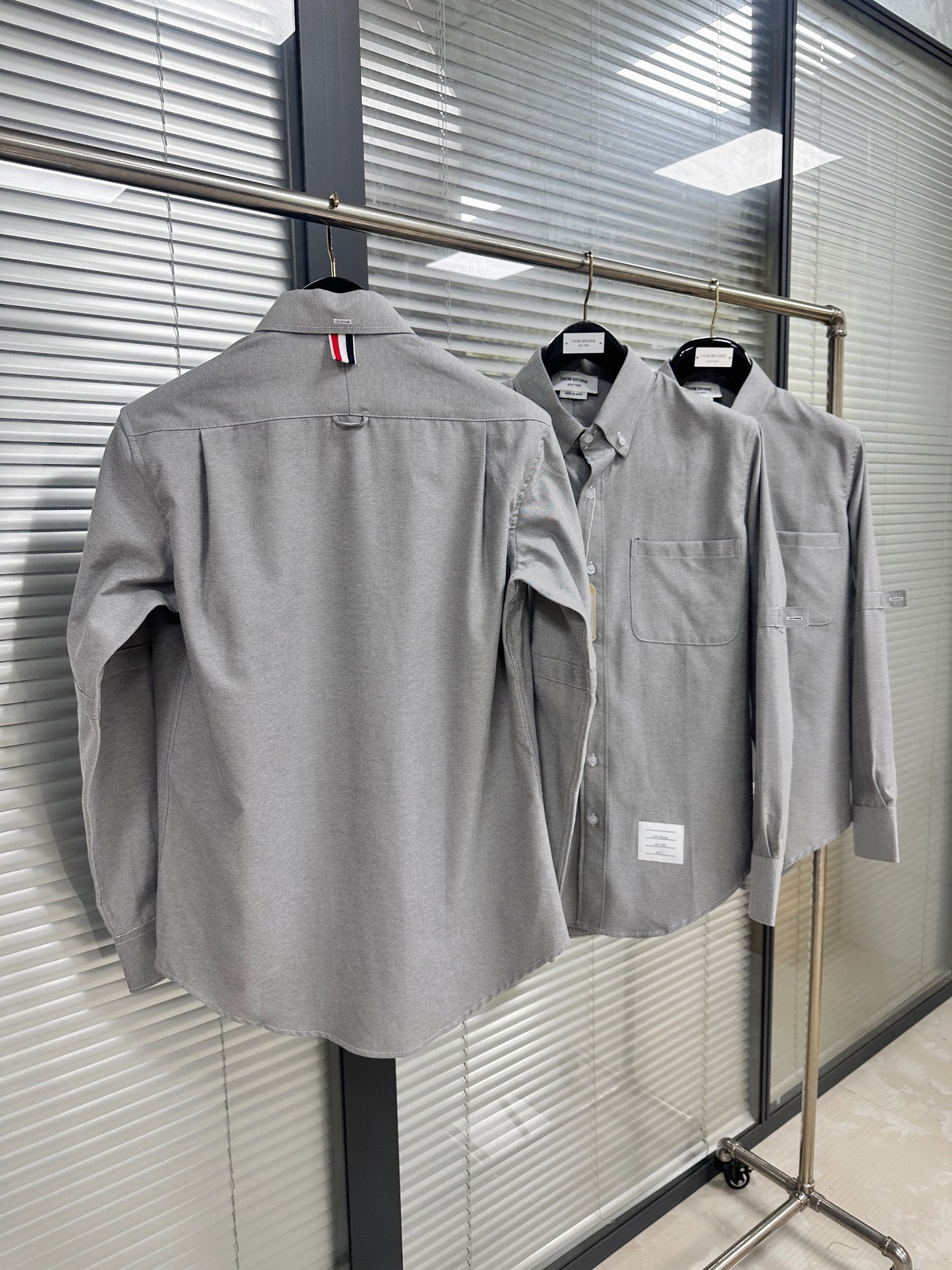 Grey and Dark Blue Jacket