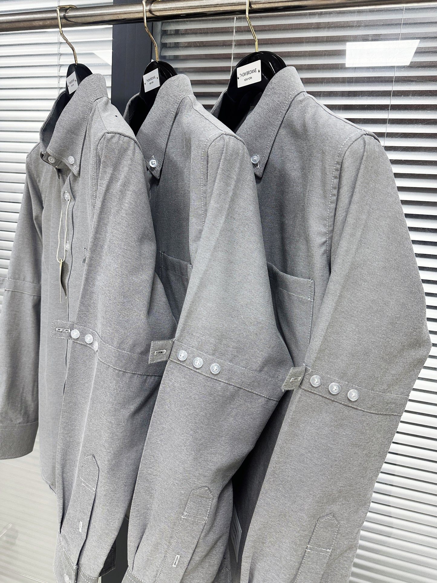 Grey and Dark Blue Jacket