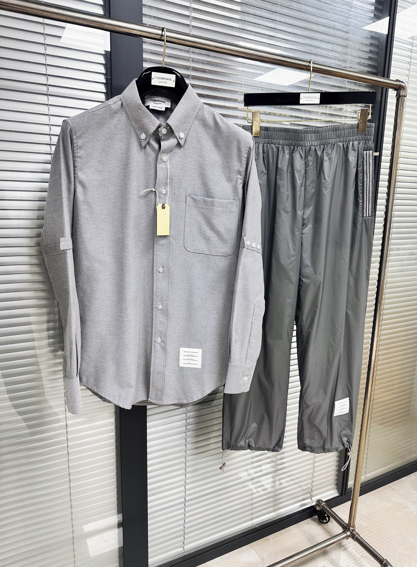 Grey and Dark Blue Jacket