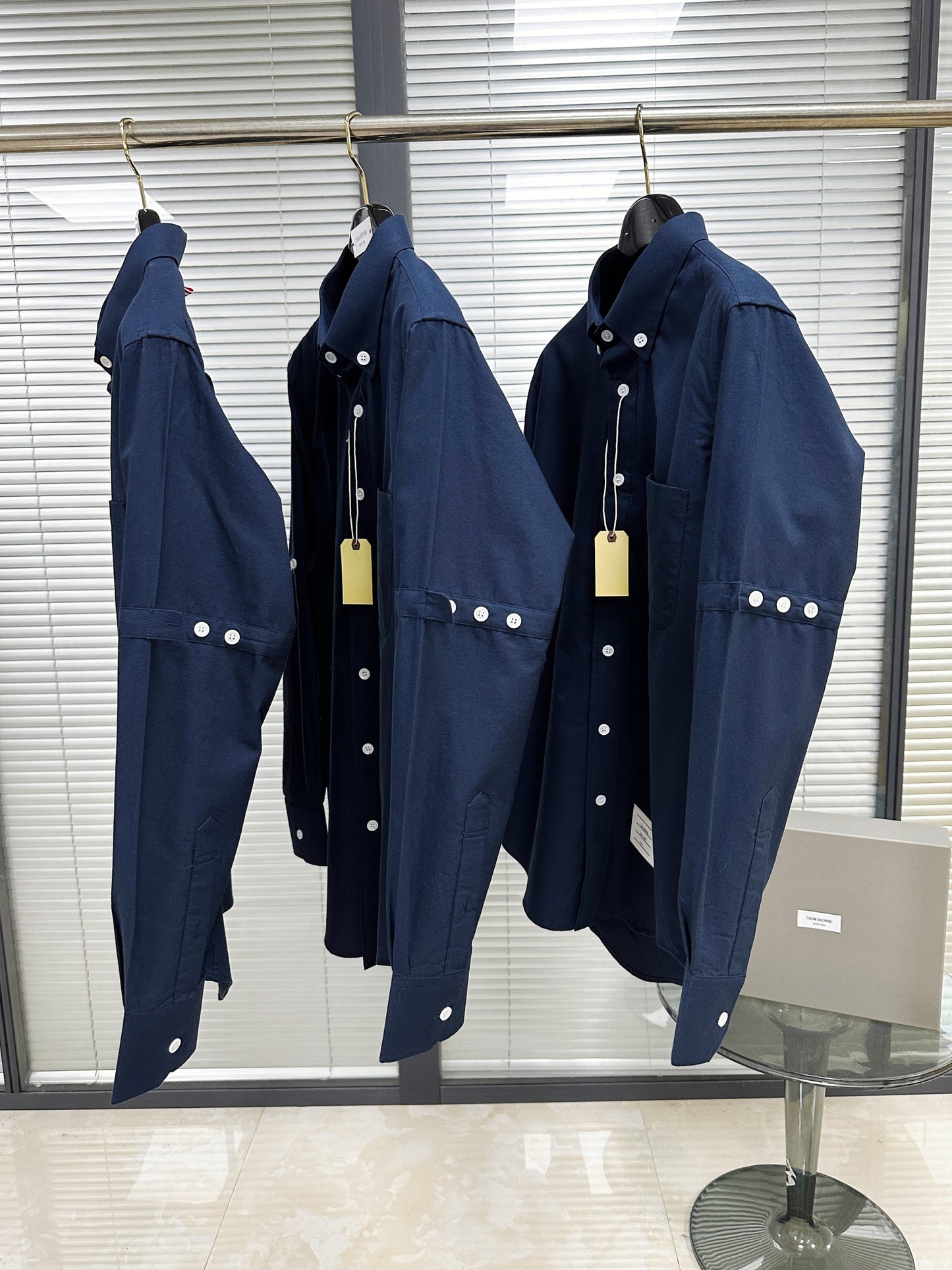 Grey and Dark Blue Jacket