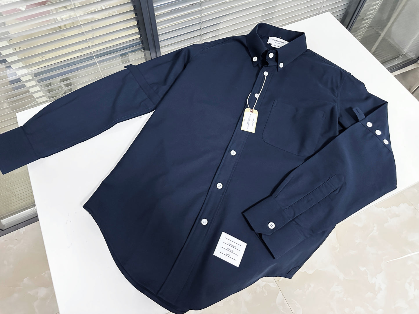 Grey and Dark Blue Jacket