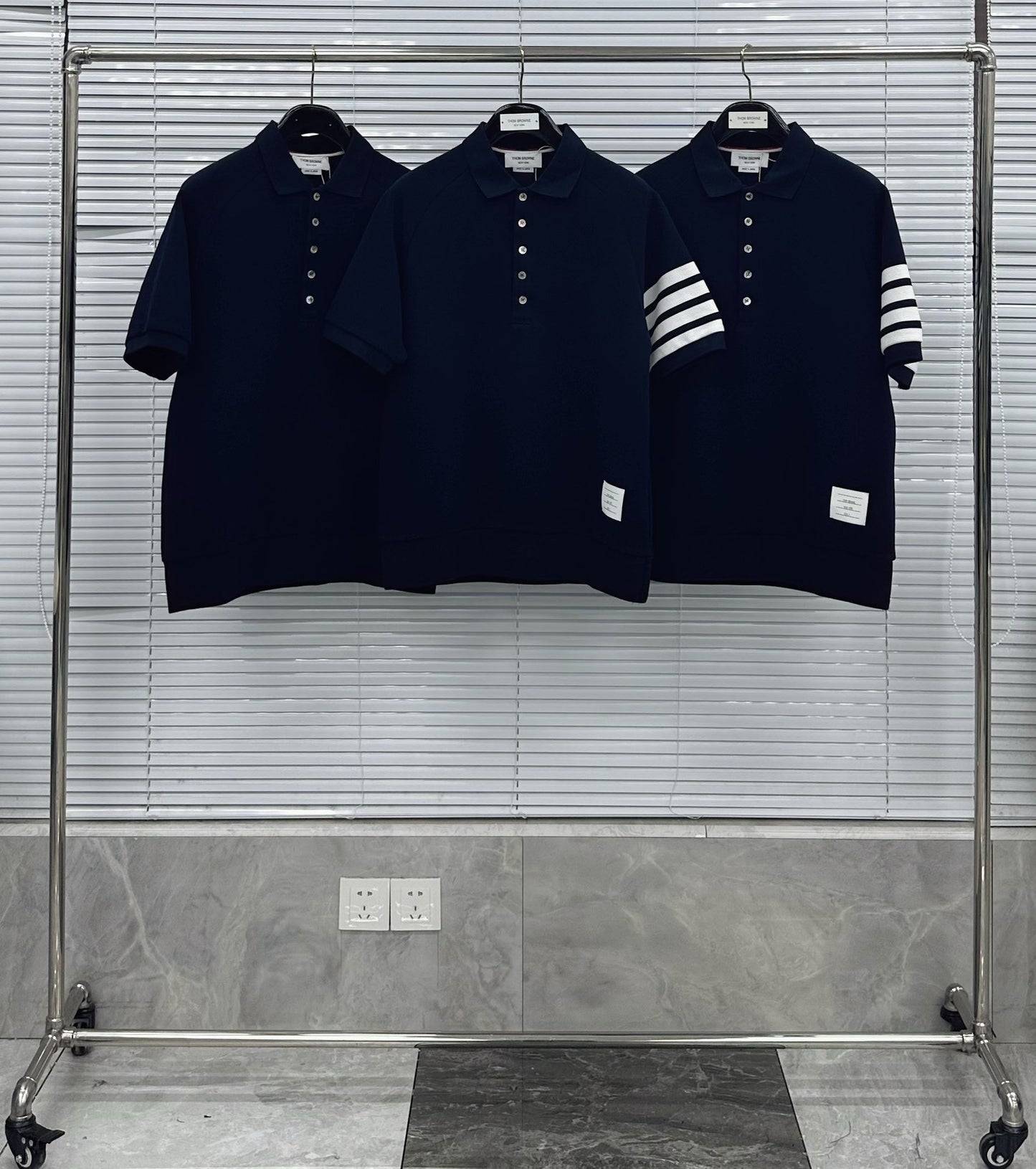 Dark Blue and Grey Shirt