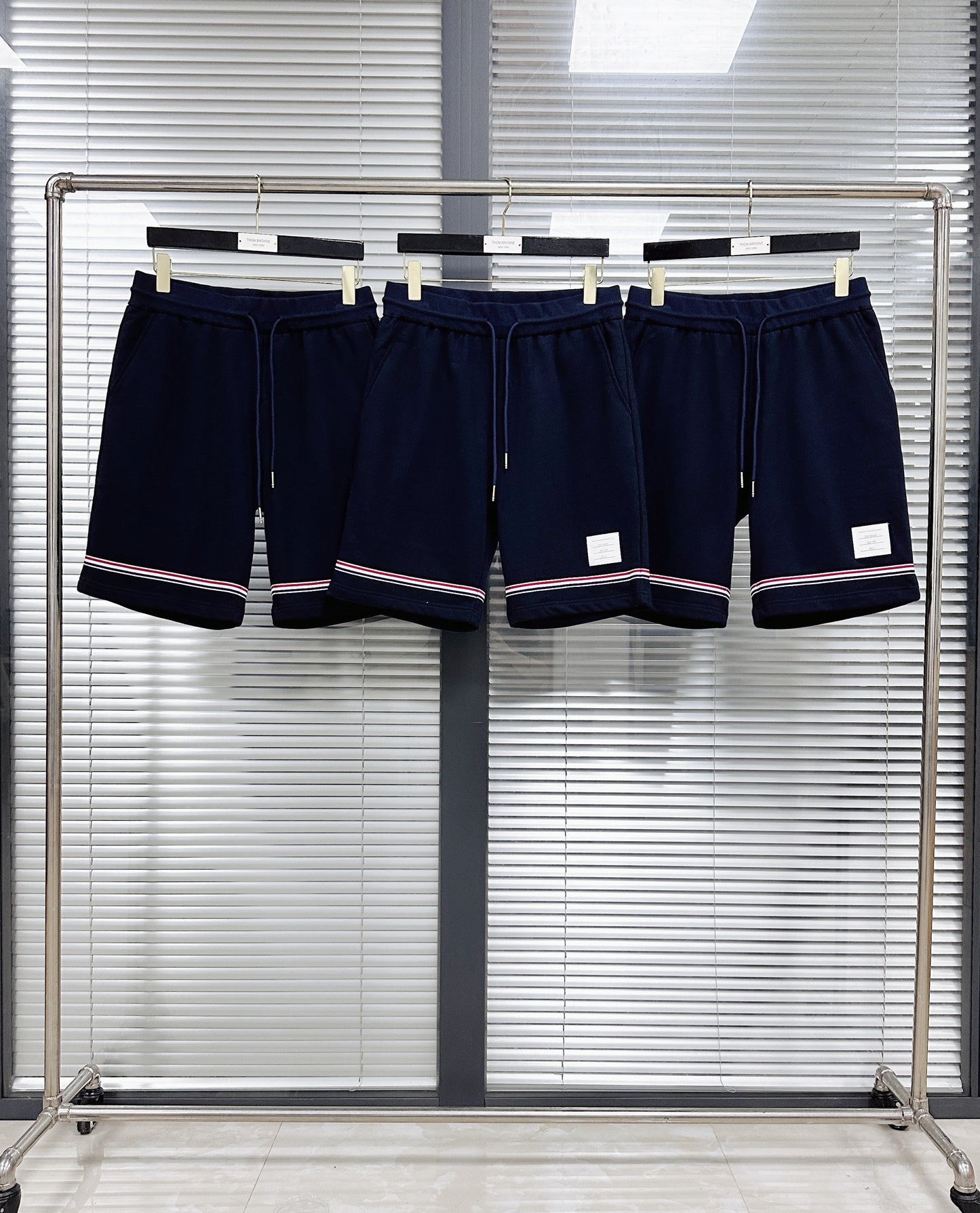 Dark Blue and Grey Short