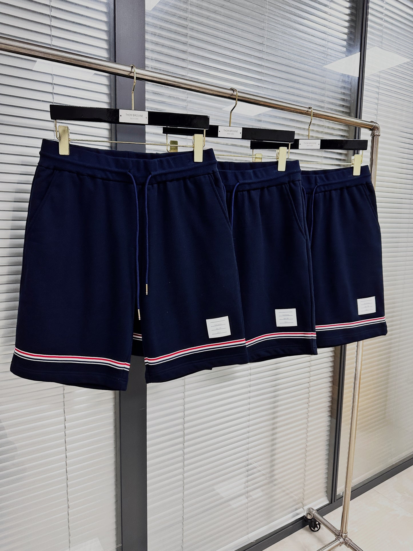Dark Blue and Grey Short