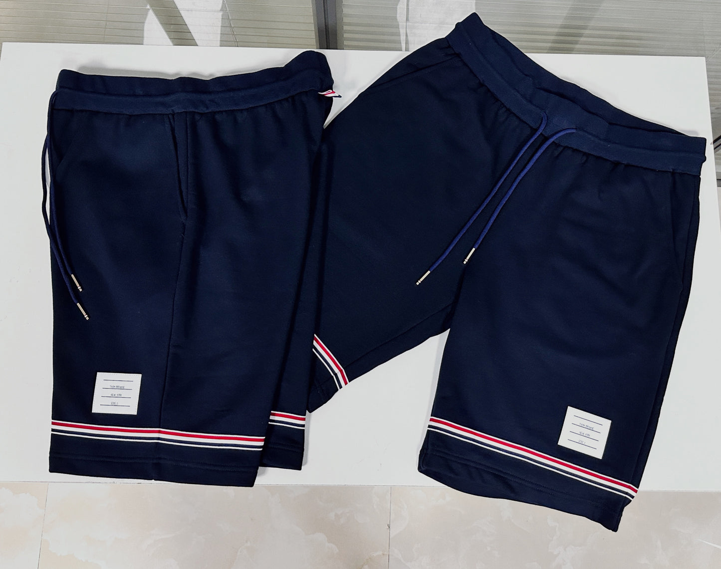 Dark Blue and Grey Short